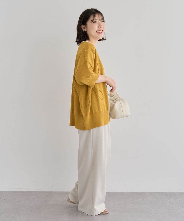 armonia「刺繍コードVネックフレンチカーディガン」|カーディガン|