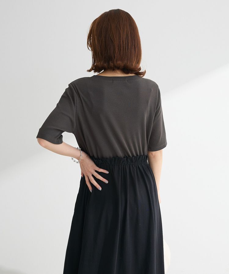 Green Parks「・SUGAR SPOON半袖リブドッキングワンピ」|ワンピース|