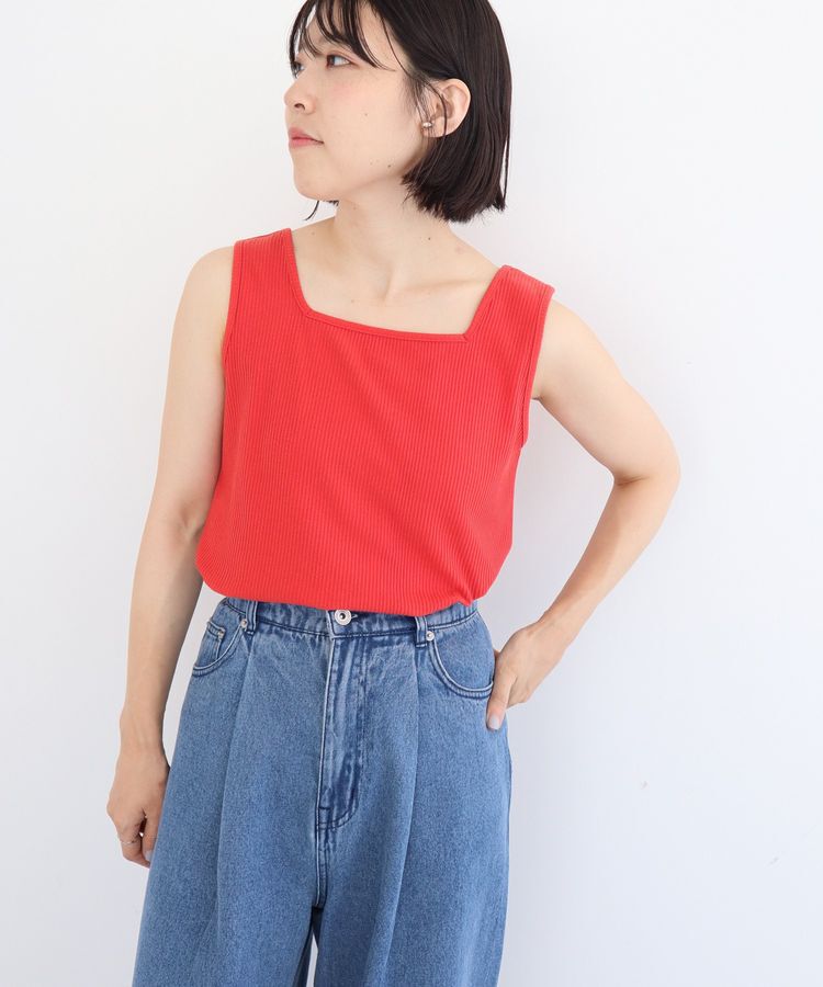 Green Parks「前後2WAY リブタンクトップⅡ」|インナー|