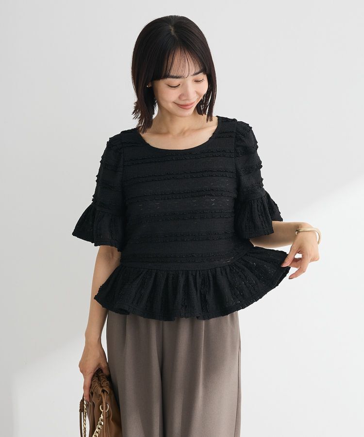 Green Parks「・SUGAR SPOON レースフリルプルオーバー」|Tシャツ・カットソー|