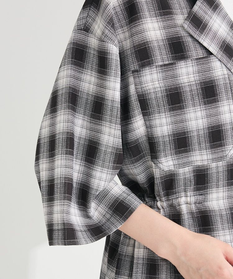 armonia「チェック5分袖ジャケット」|テーラードジャケット|