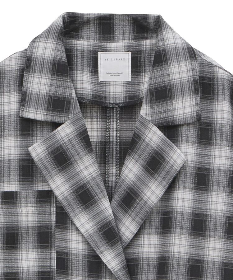 armonia「チェック5分袖ジャケット」|テーラードジャケット|