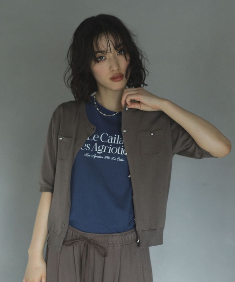 Green Parks「ノースリーブフェミニンロゴプルオーバー」|Tシャツ・カットソー|