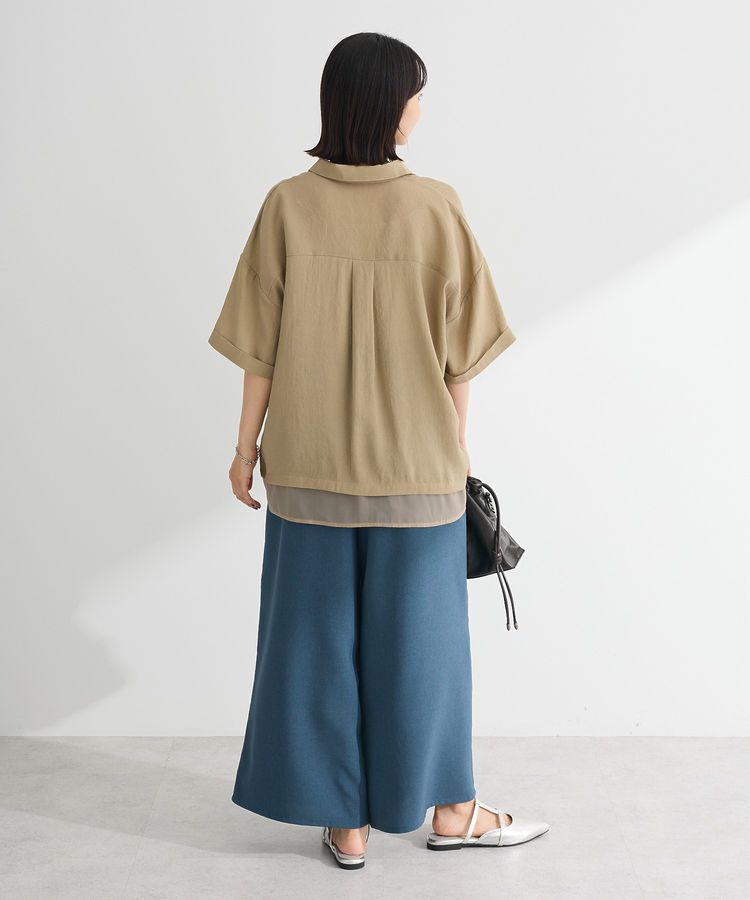 Green Parks「裾レイヤードショートスリーブシャツⅡ」|シャツ・ブラウス|