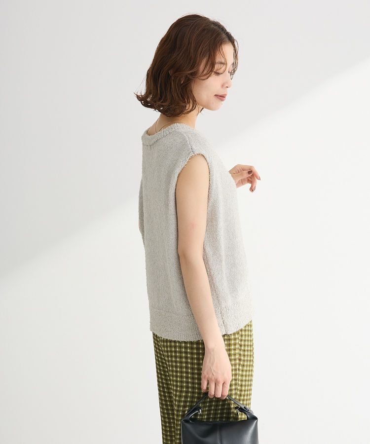 Green Parks「ツィード風金釦ニットベスト」|ベスト・ジレ|