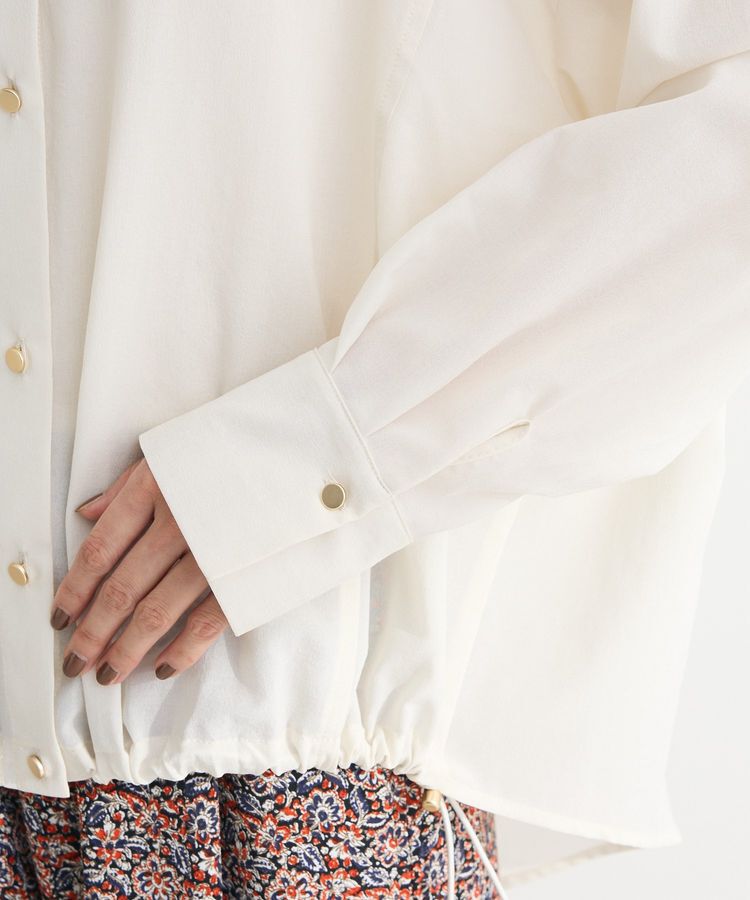 armonia「金ボタン裾ドロストシャツ」|シャツ・ブラウス|