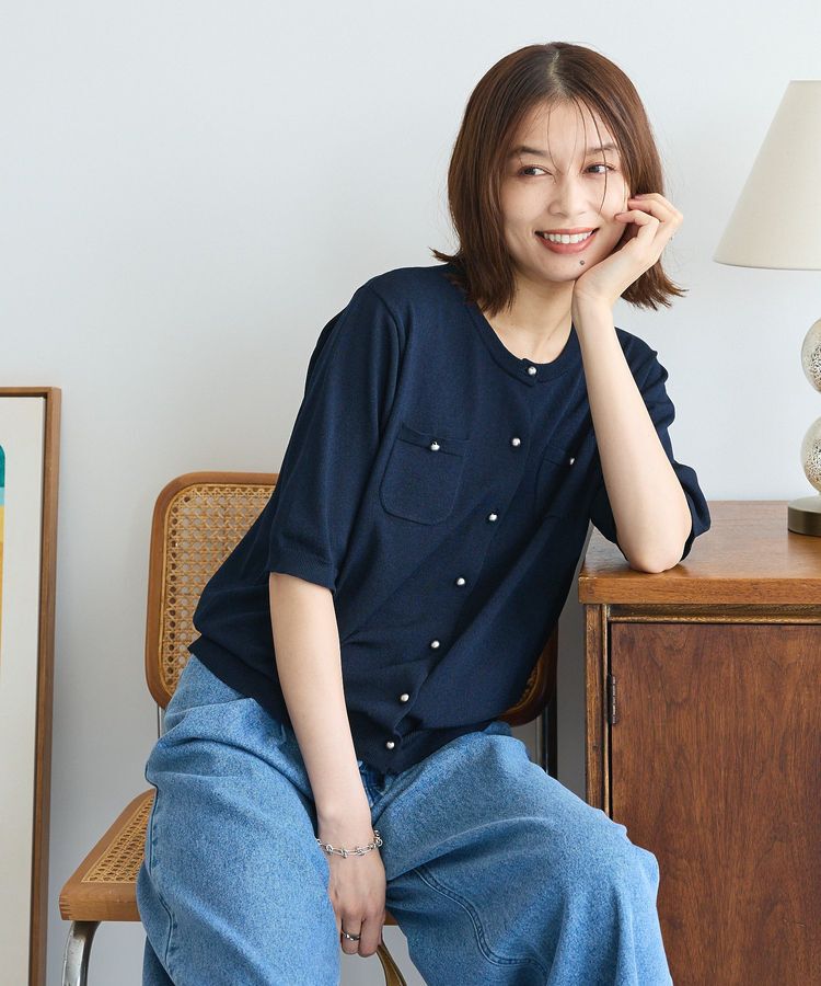 Green Parks「コンパクトポケットカーディガン」|カーディガン|Dark Navy