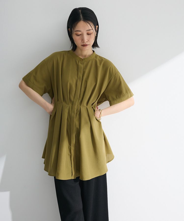 armonia「ウエストタックシャツチュニック」|チュニック|Olive