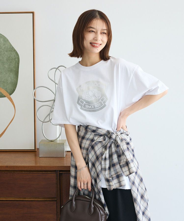 Green Parks「■FRUIT OF THE LOOM 箔ロゴptTEE」|Tシャツ・カットソー|Off White
