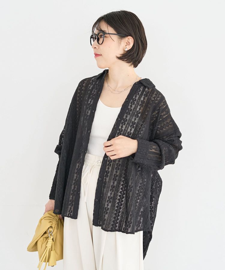 Green Parks「長袖レースシャツ」|シャツ・ブラウス|