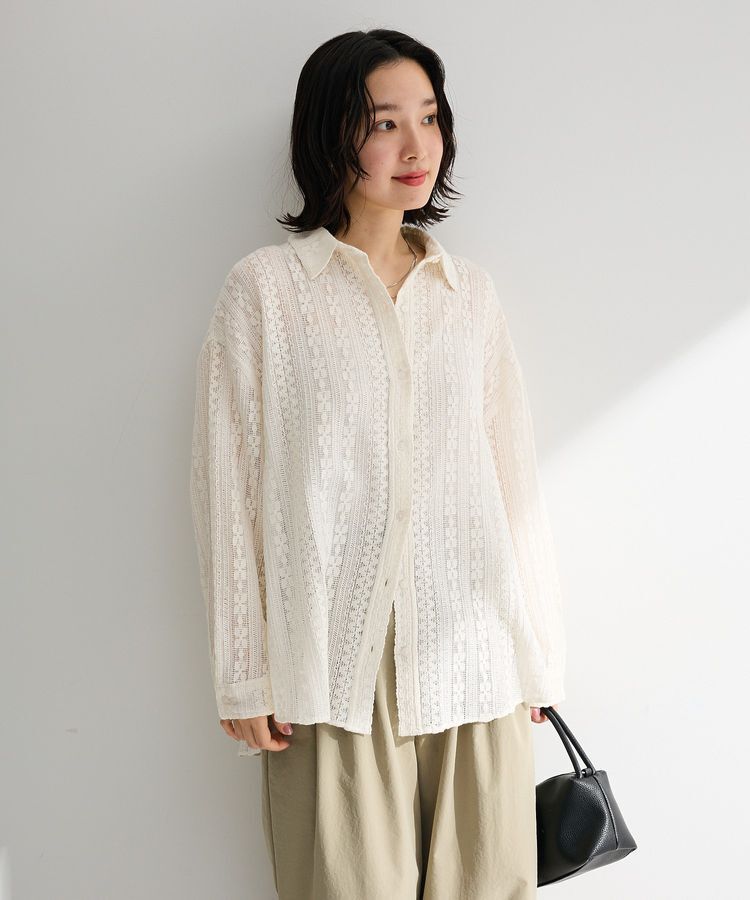 Green Parks「長袖レースシャツ」|シャツ・ブラウス|