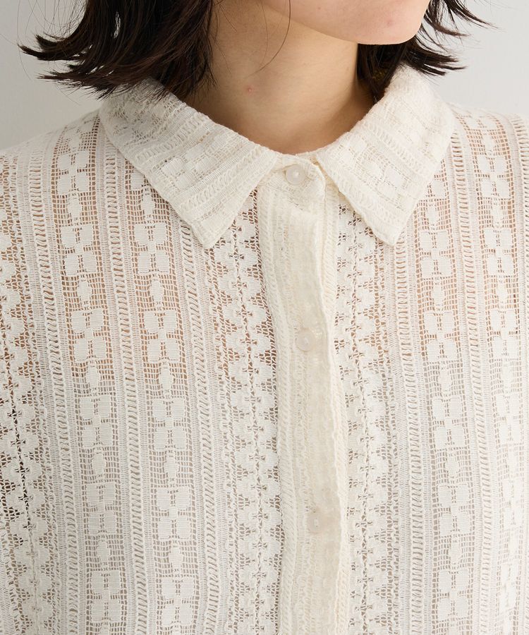 Green Parks「長袖レースシャツ」|シャツ・ブラウス|