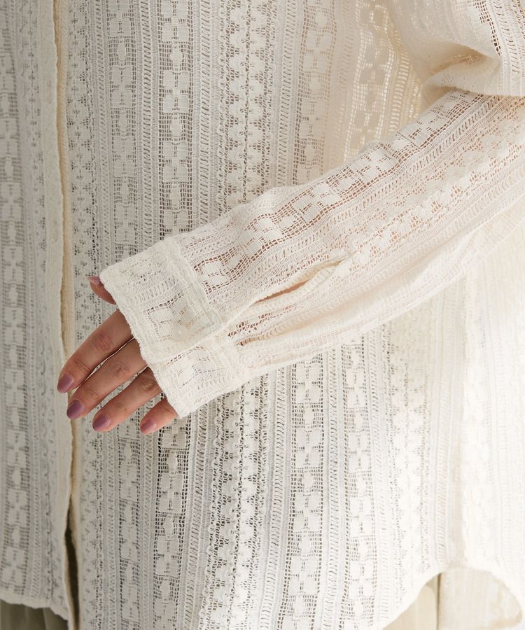 Green Parks「長袖レースシャツ」|シャツ・ブラウス|