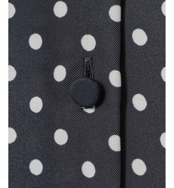 allureville「パネルドットプリントボウタイブラウス」|シャツ・ブラウス|