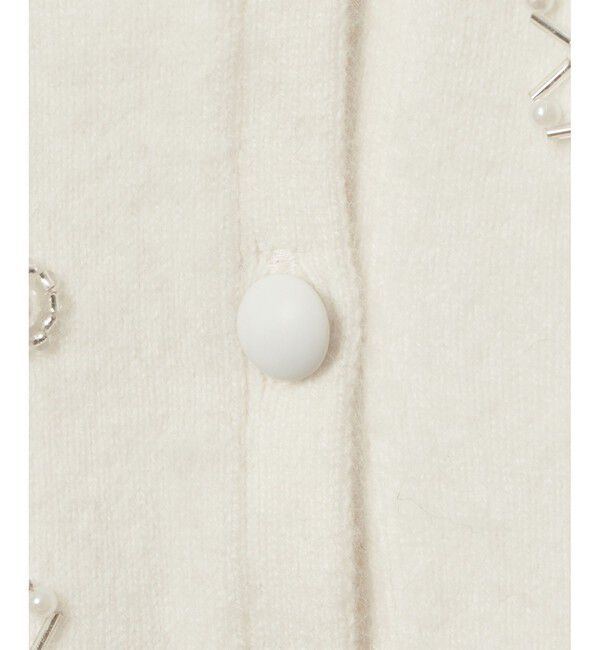 LOULOU WILLOUGHBY「【LOULOU WILLOUGHBY】ビーズフラワージレ」|ニット・セーター|