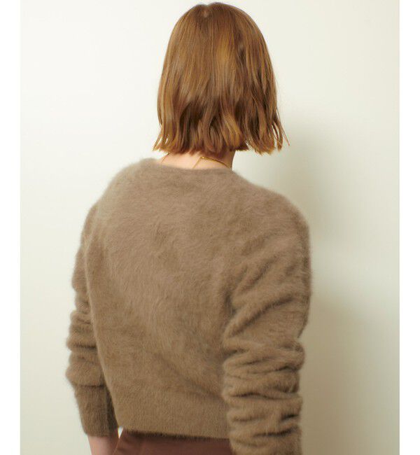 allureville「カシミヤブレンドファー加工カーディガン」|カーディガン|