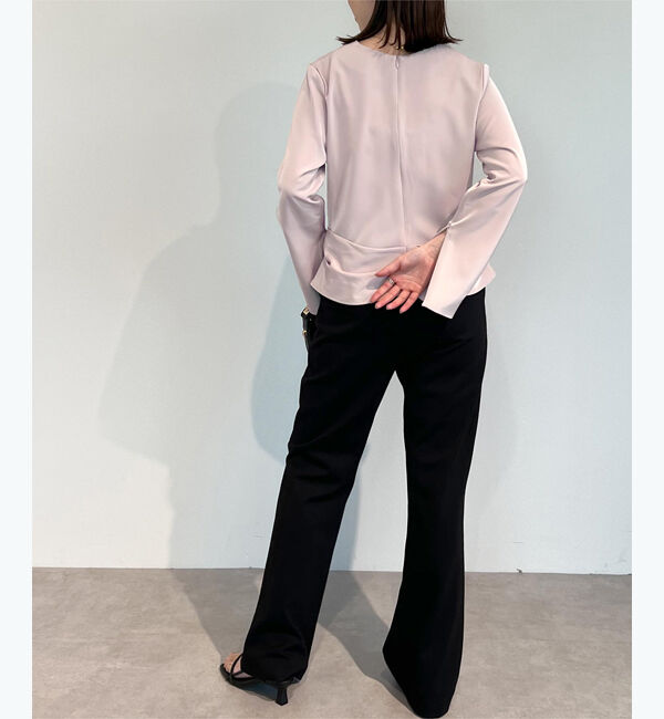 ur's「【尾﨑真衣さんコラボアイテム】2wayスリットスリーブカシュクールブラウス」|シャツ・ブラウス|