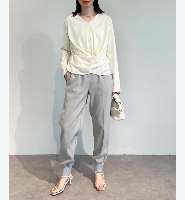 ur's「【尾﨑真衣さんコラボアイテム】2wayスリットスリーブカシュクールブラウス」|シャツ・ブラウス|