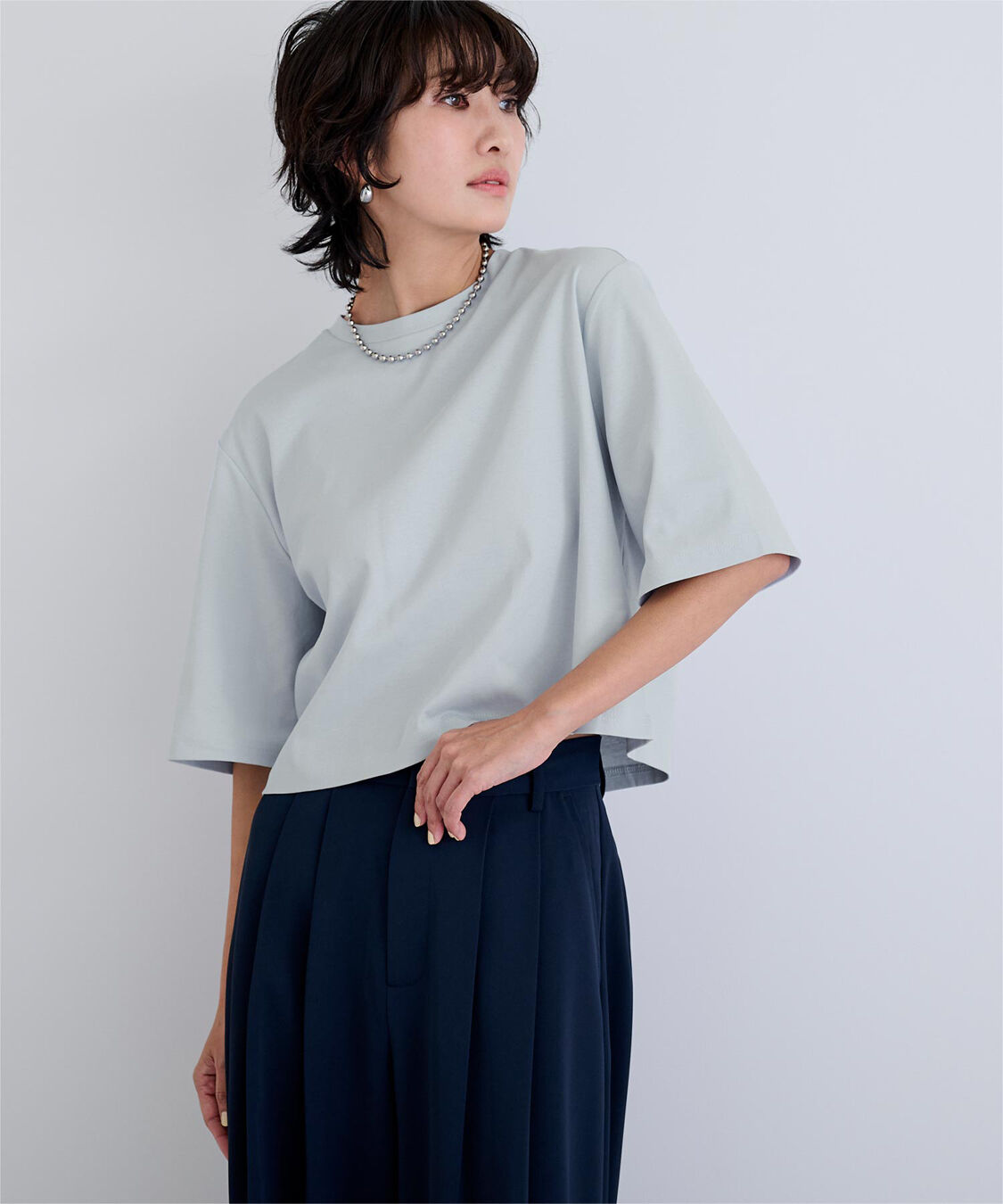 ur's「汗染み防止クロップドTシャツ」|Tシャツ・カットソー|