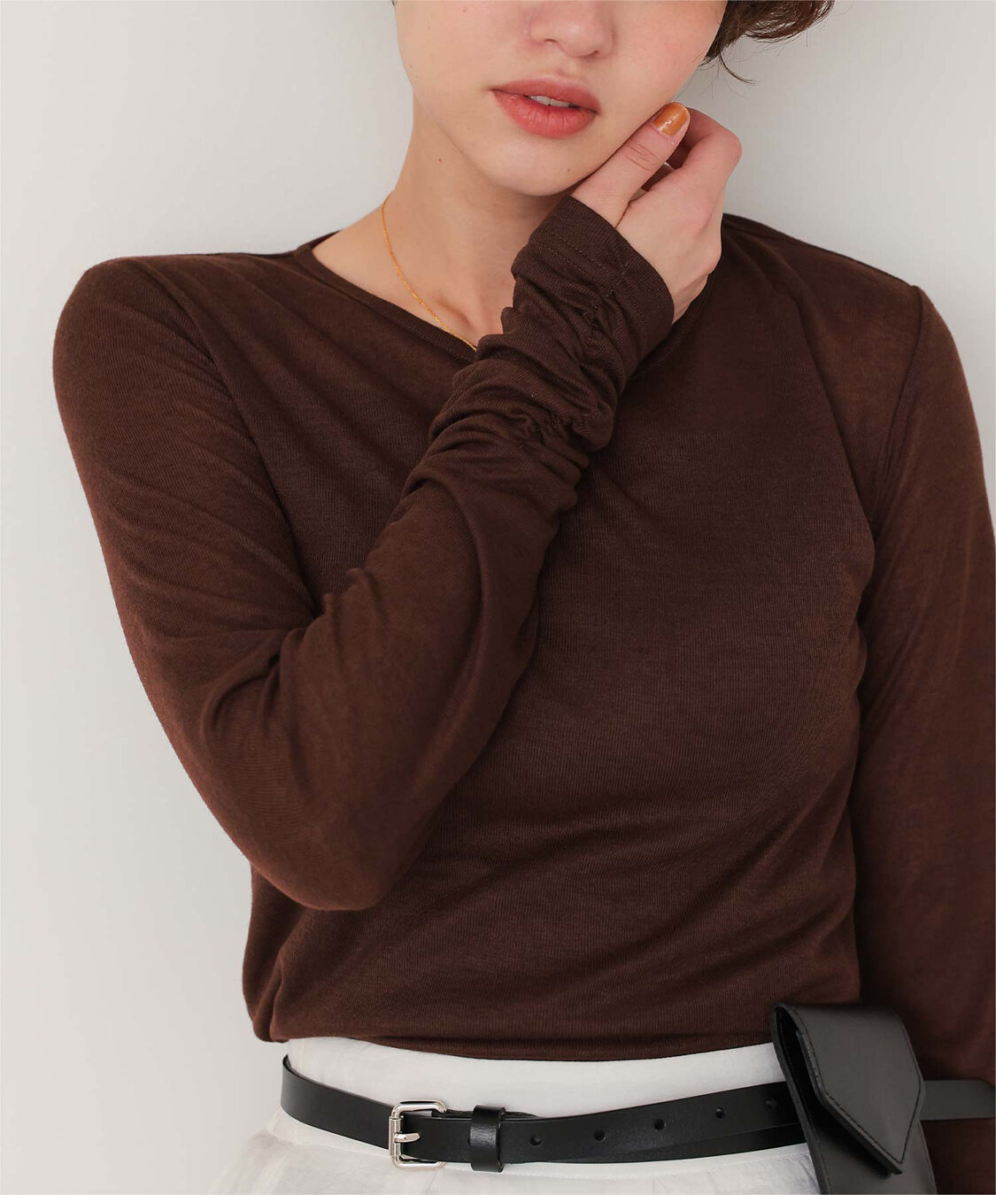 titivate「着心地抜群シアークルーネックトップス」|Tシャツ・カットソー|