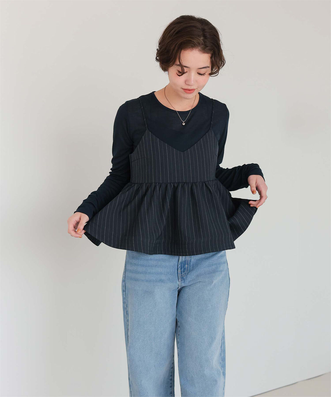 titivate「着心地抜群シアークルーネックトップス」|Tシャツ・カットソー|