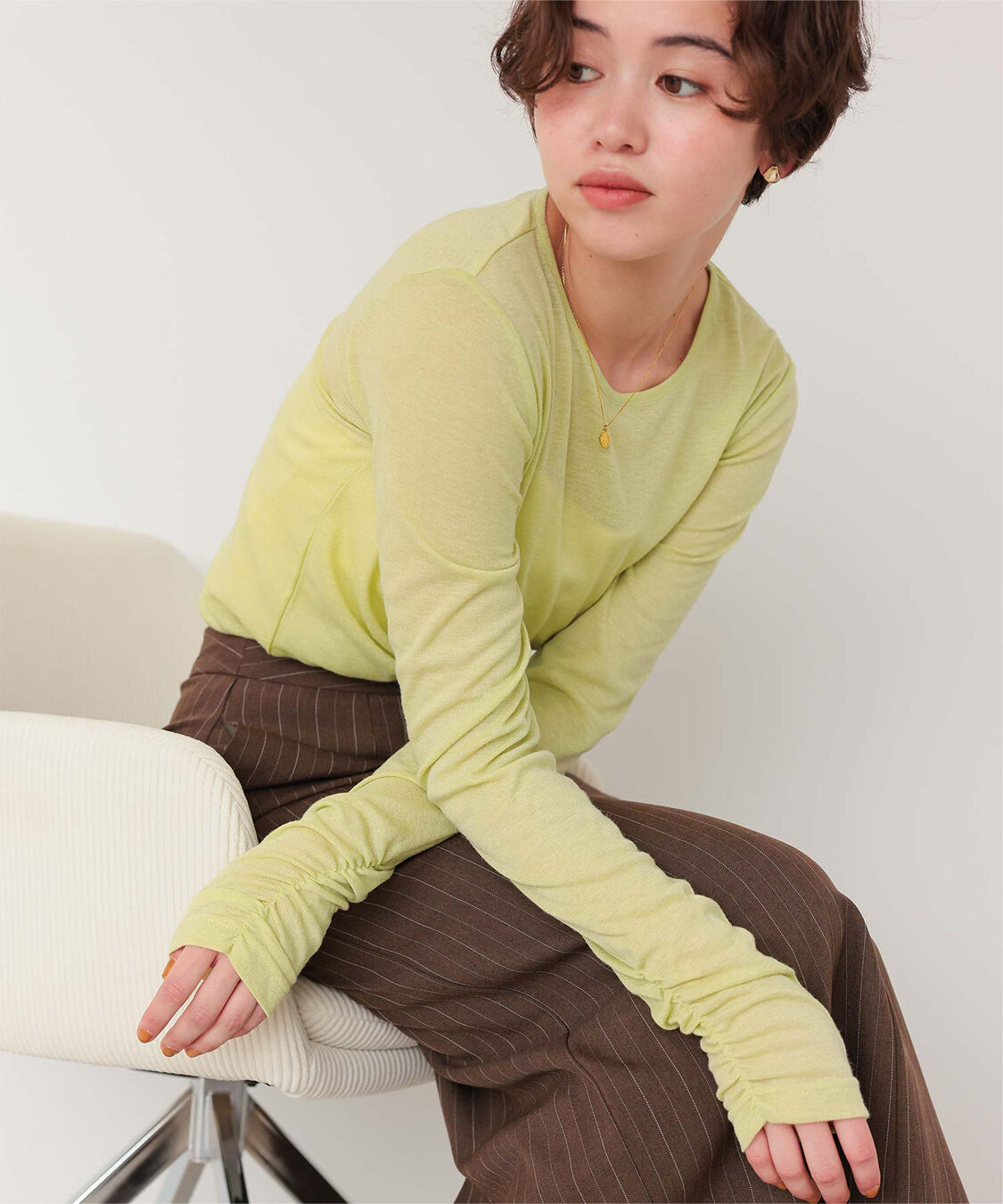 titivate「着心地抜群シアークルーネックトップス」|Tシャツ・カットソー|