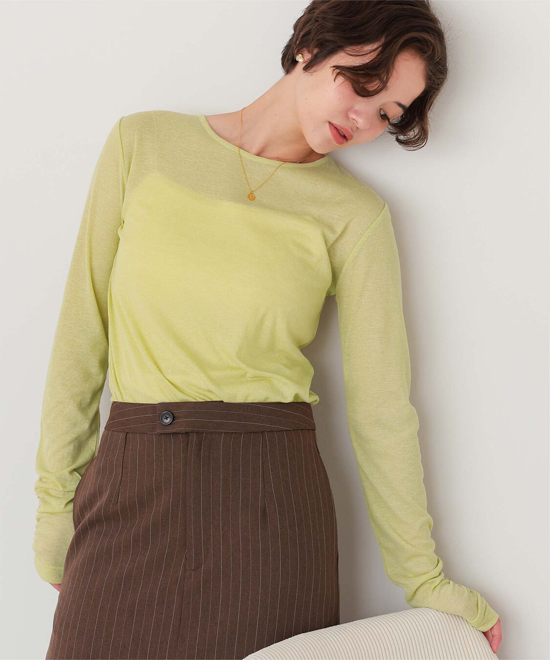 titivate「着心地抜群シアークルーネックトップス」|Tシャツ・カットソー|