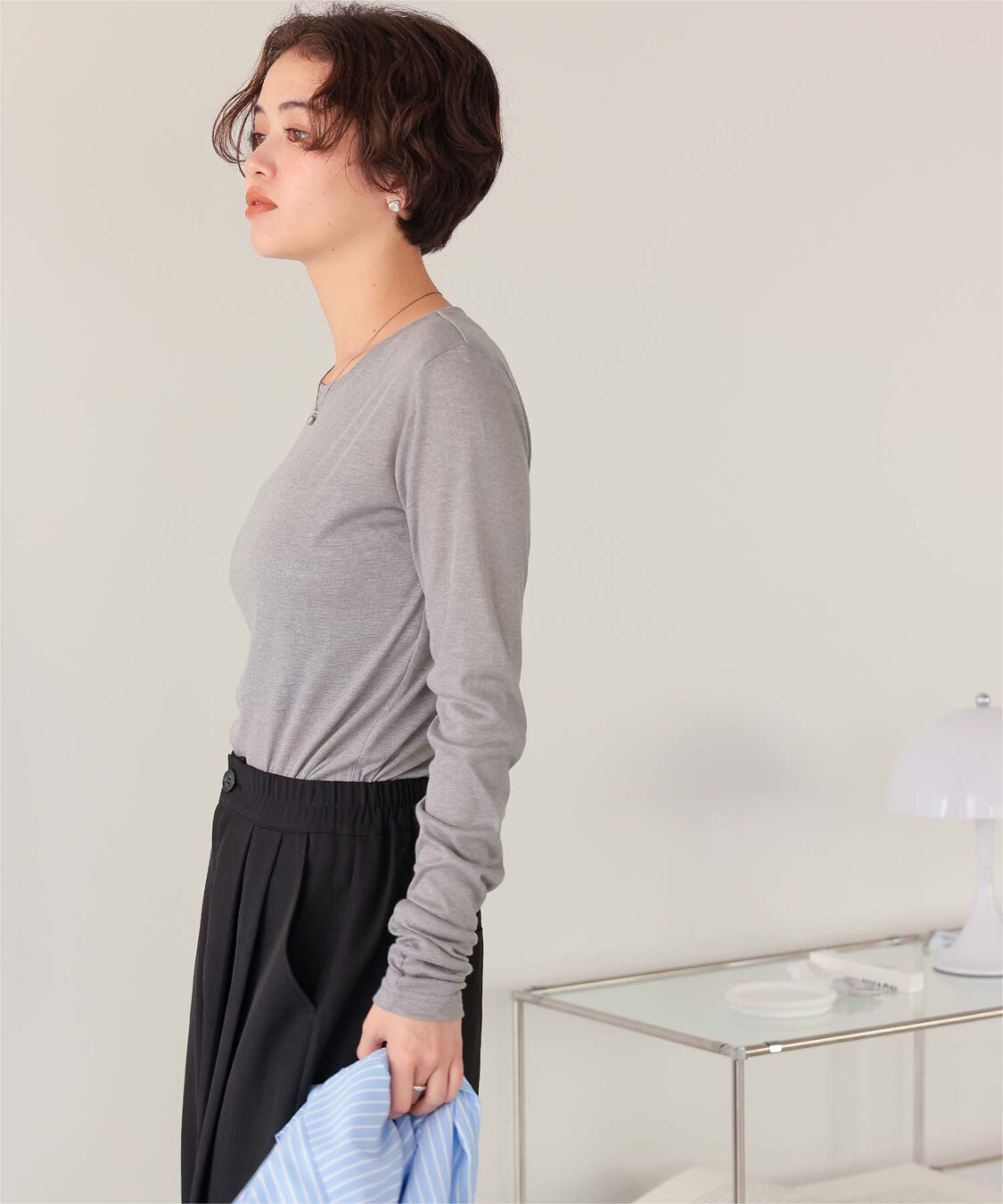 titivate「着心地抜群シアークルーネックトップス」|Tシャツ・カットソー|