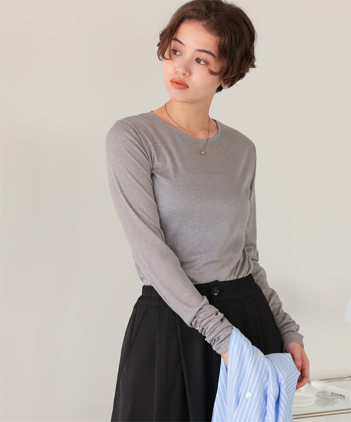 titivate「着心地抜群シアークルーネックトップス」|Tシャツ・カットソー|