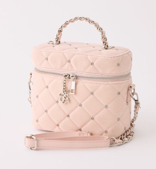  「チャーム付きキルティングバニティバッグ」|ショルダー・メッセンジャー|