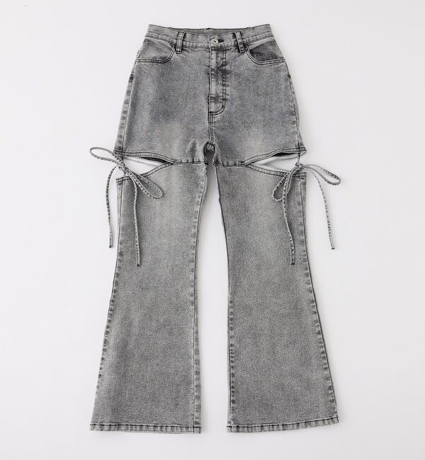  「サイドあき美脚ストレッチデニム」|その他|