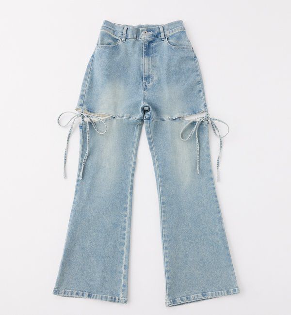  「サイドあき美脚ストレッチデニム」|その他|