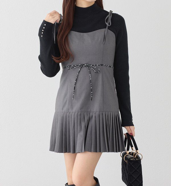  「肩リボンジャンスカ」|ワンピース|