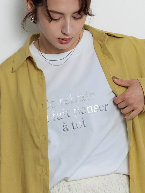 Te chichi「レタードプリントTシャツ」|Tシャツ・カットソー|