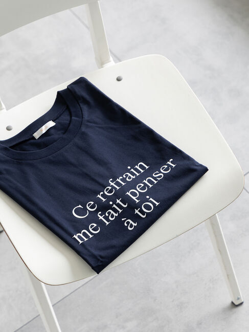 Te chichi「レタードプリントTシャツ」|Tシャツ・カットソー|ネイビー