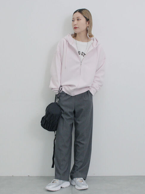 Samansa Mos2 blue「シャーリングミニドラムバッグ」|その他|