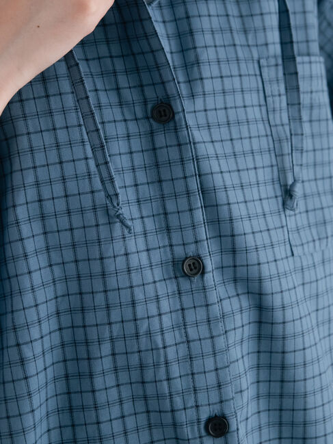 SM2「チェック柄フードシャツ」|シャツ・ブラウス|