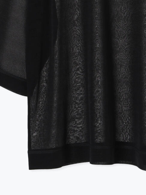 Samansa Mos2 blue「◎シアープルオーバー」|Tシャツ・カットソー|