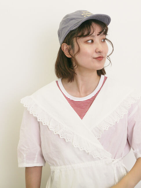 Samansa Mos2「◎ラウンドヘムボーダーカットソー」|Tシャツ・カットソー|