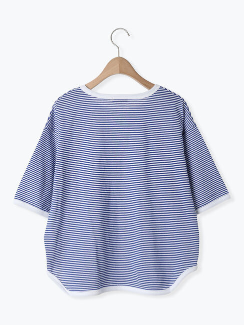 Samansa Mos2「◎ラウンドヘムボーダーカットソー」|Tシャツ・カットソー|