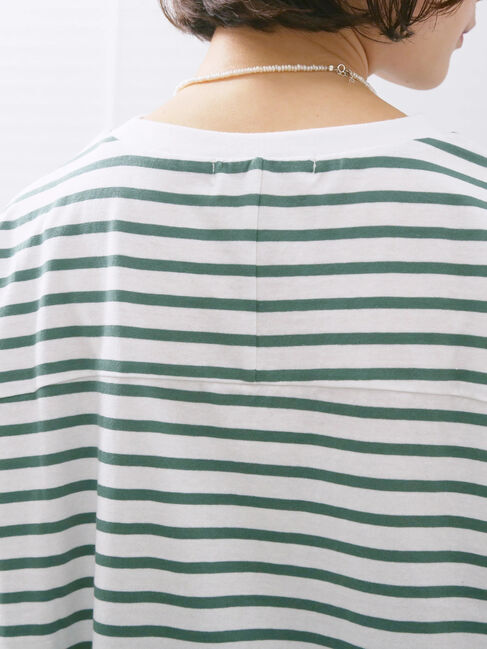 Samansa Mos2 blue「【USAコットン】アソートフレンチスリーブTシャツ」|Tシャツ・カットソー|