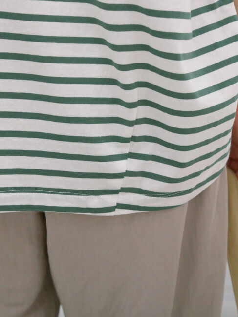 Samansa Mos2 blue「【USAコットン】アソートフレンチスリーブTシャツ」|Tシャツ・カットソー|