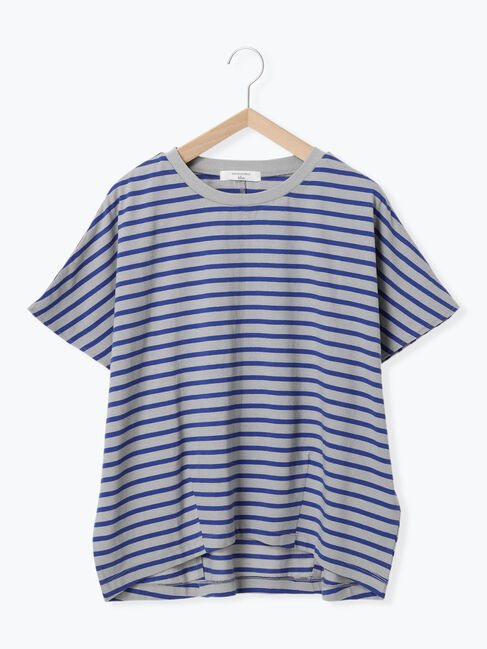 Samansa Mos2 blue「【USAコットン】アソートフレンチスリーブTシャツ」|Tシャツ・カットソー|