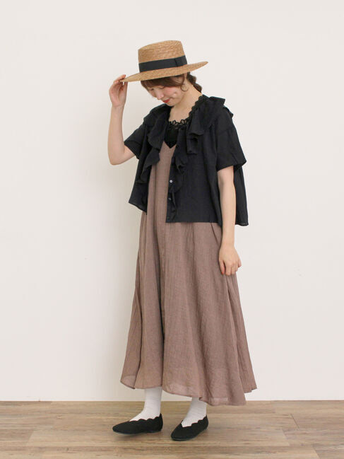 Samansa Mos2「フリルカラーブラウス」|シャツ・ブラウス|