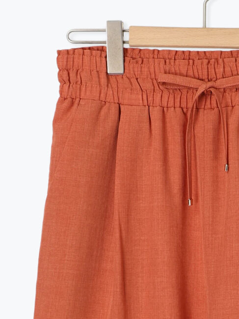 Samansa Mos2 blue「リネンタッチイージーパンツ」|その他|