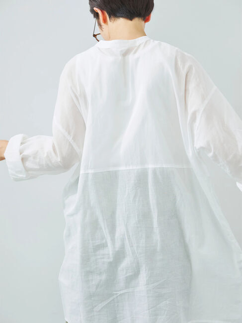 SM2「シアーバンドカラーシャツ」|シャツ・ブラウス|