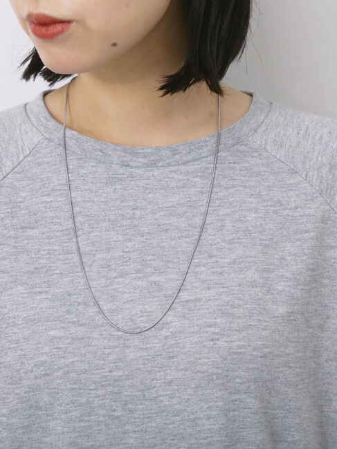 Samansa Mos2 blue「◎【接触冷感】ウエストリボンTシャツ」|Tシャツ・カットソー|