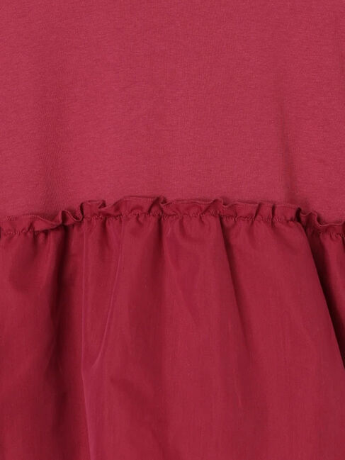 Samansa Mos2 blue「【接触冷感】ドッキングティアードプルオーバー」|Tシャツ・カットソー|