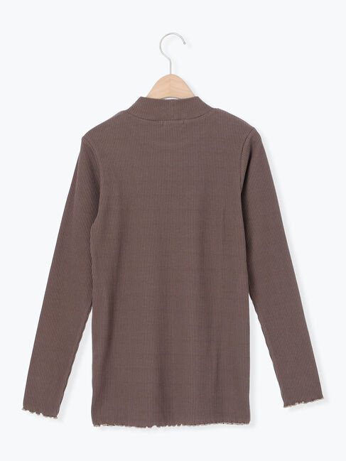 Samansa Mos2「リブハイネックインナー」|Tシャツ・カットソー|