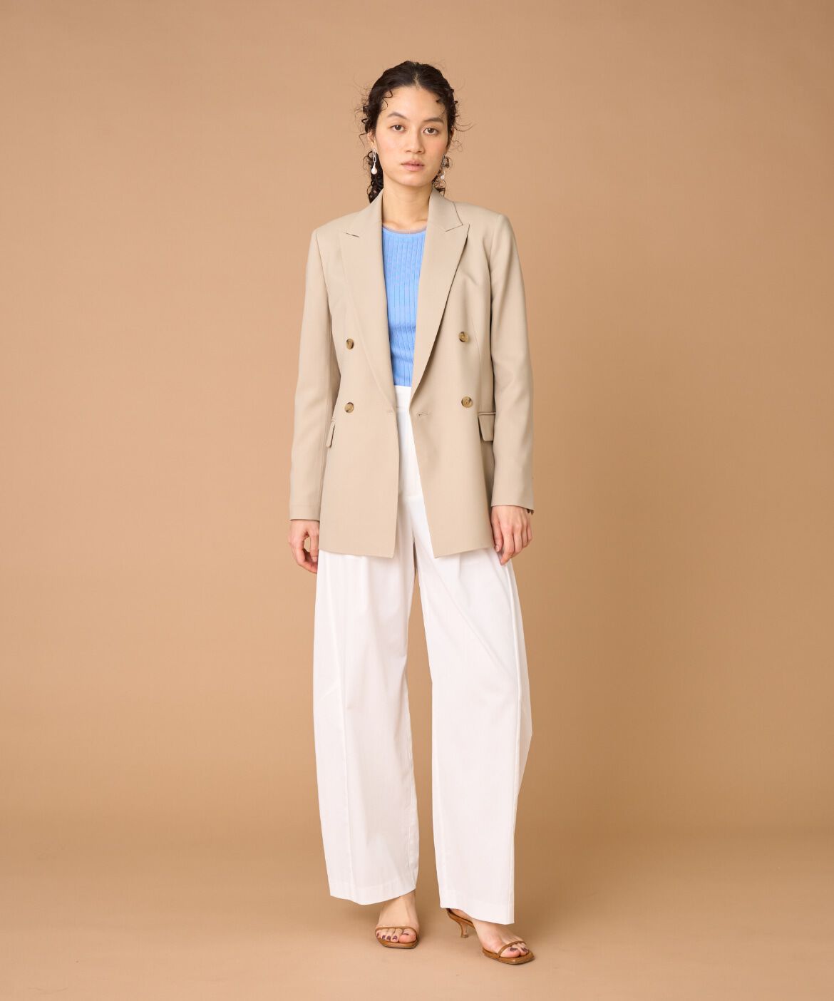 INED「ダブルブレストジャケット」|テーラードジャケット|